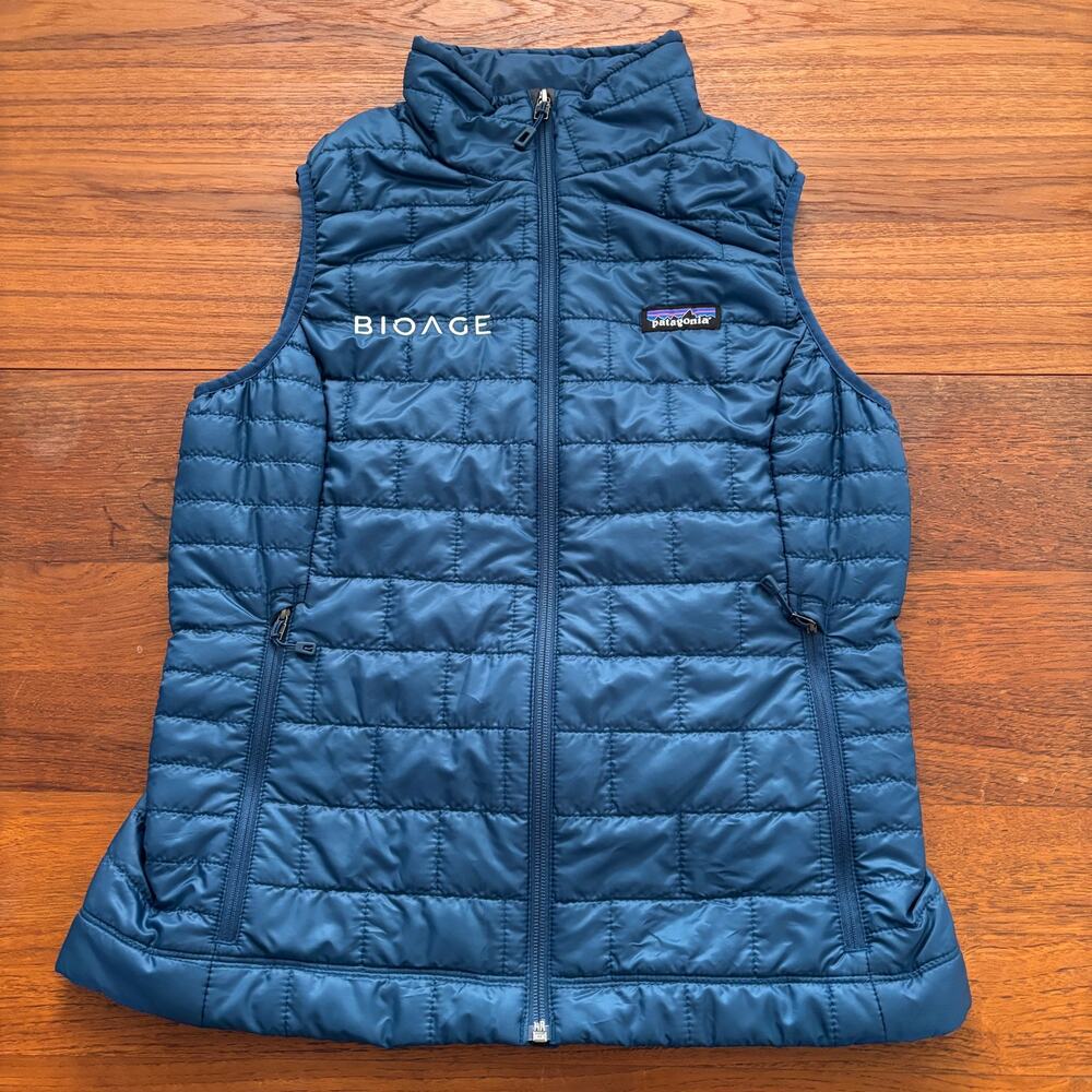 Patagonia Women's Teal Blue Puffer Vest Size Small